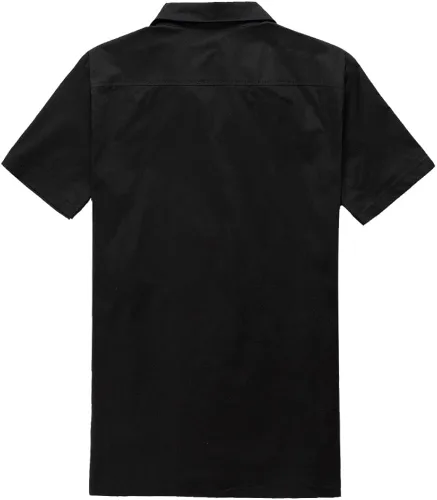 Vista 3 de Anchor MSJ Ropa masculina de los años 50, estilo rockabilly, camisas de manga corta para hombre de los años 50, camisas casuales con botones