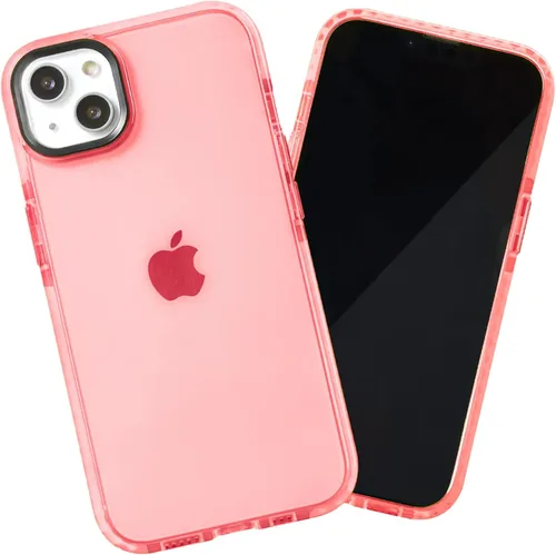 Vista 55 de SteepLab Funda de barrera para iPhone 13, protección de 360 grados que absorbe impactos con bisel elevado y colores llamativos (cielo azul brillante)