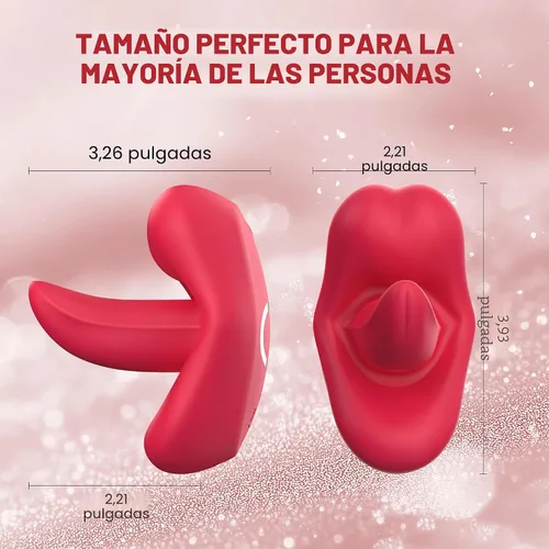 Vista 5 de Juguetes sexuales para adultos, vibrador de punto G, juguete de rosa, vibrador de lengua de mariposa con 9 modos de vibración, estimulador