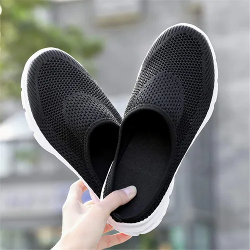Vista 2 de ChicWind - Zapatillas de malla transpirable para mujer, estilo alpargatas, con espalda abierta, sin cordones