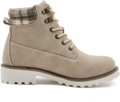 Vista 2 de COTTIMO Botas de invierno antideslizante con forro de piel para mujer