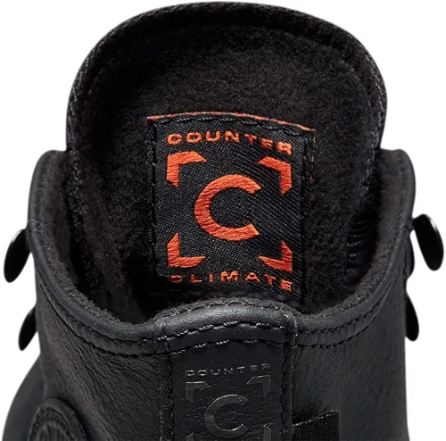 Vista 4 de Converse Chuck Taylor All Star Lugged Winter 2.0 - Zapatos unisex talla 9, color negronegromandarina atrevida, NegroNegroMandarina Negra