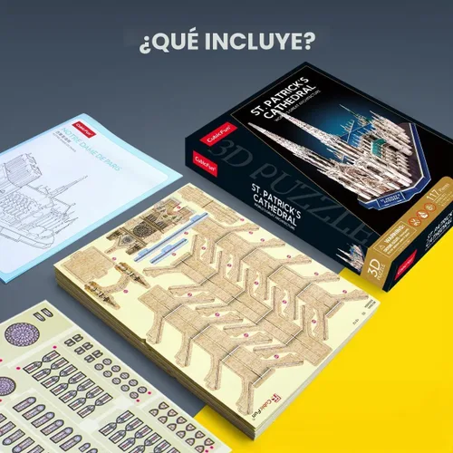 Vista 7 de CubicFun Rompecabezas 3D para niños de 8 a 10 años - Notre Dame de Paris Marrón