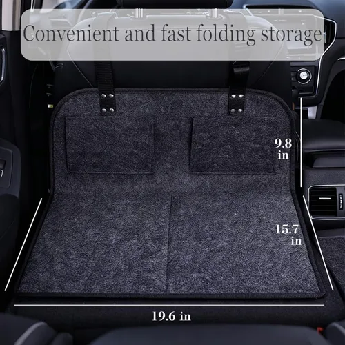 Vista 3 de Plato de extensión de colchón para asiento trasero, extensor de asiento trasero de automóvil, colchón portátil para dormir, aumenta el espacio