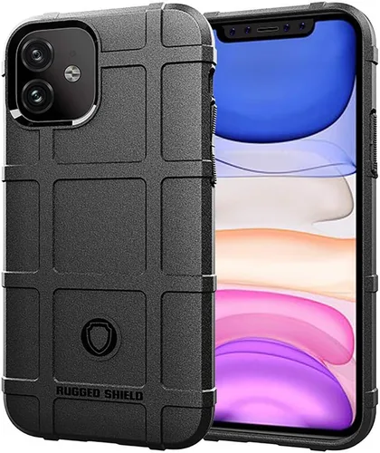 Vista 11 de Funda protectora táctica para iPhone 11 (serie Rugged Shield), TPU gruesa y sólida, funda protectora táctica para iPhone 11 (6.1 pulgadas), arcilla