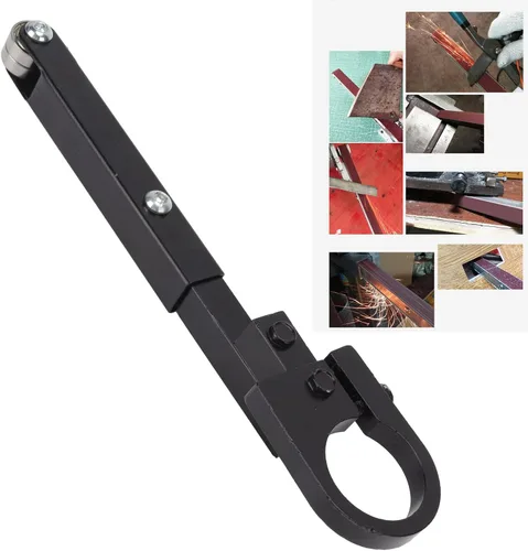 Vista 4 de Fdit Accesorio para lijadora de banda, lijadora de archivos de detalles, piezas de amoladora de correa, acero resistente, impacto de bajo ruido