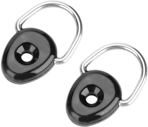 Vista 7 de Tbest 6 unids canoa D hebilla lazo lazo seguridad cubierta montaje accesorios piezas kayak pesca equipo kayak d anillo