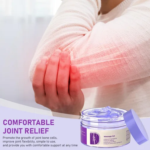 Vista 4 de 2 unidades de gel morado para articulaciones, crema de masaje calmante para alivio morado, actividades articulares en todo el cuerpo, alivia