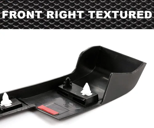 Vista 4 de CROSSDESIGN Guardabarros, compatible con Volkswagen Tiguan 2012-2017 delantero izquierdo texturizado plástico negro Left Textured Black Plastic