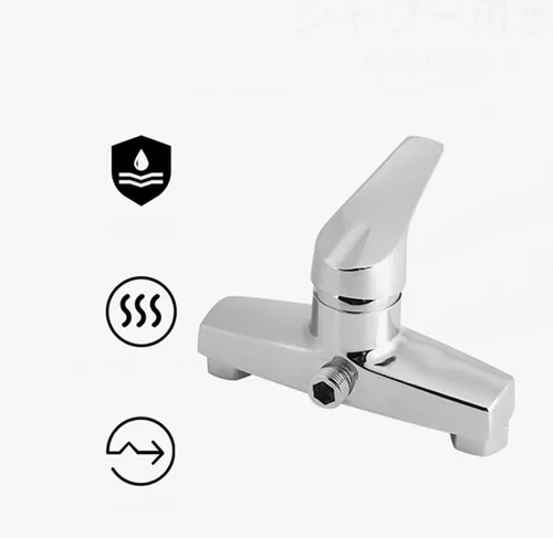 Vista 7 de KIMISS Grifo mezclador de ducha RV - Grifo termostático externo de aleación de zinc para bañera de baño - Válvula de ducha de baño de una sola