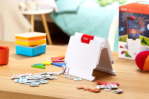 Vista 2 de Osmo Kit de genios, de 6 a 10 años, juegos de ortografía, matemáticas y creatividad, tableta Fire