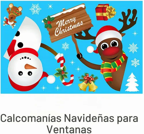 Vista 7 de Decoraciones de Navidad para ventana, 160 calcomanías de copo de nieve de Navidad para ventana, calcomanías de copo de nieve de Navidad