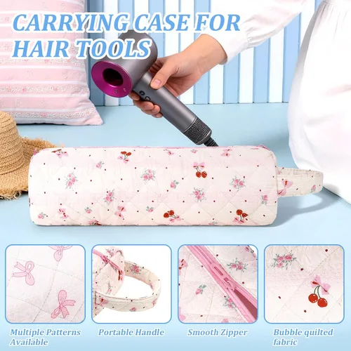 Vista 5 de Bolsa acolchada para secador de pelo, bolsa de viaje para herramientas de pelo La1fen/Sha'rk Flexstyle/Dy'son Airwrap/Super's0nic difusor de Arco