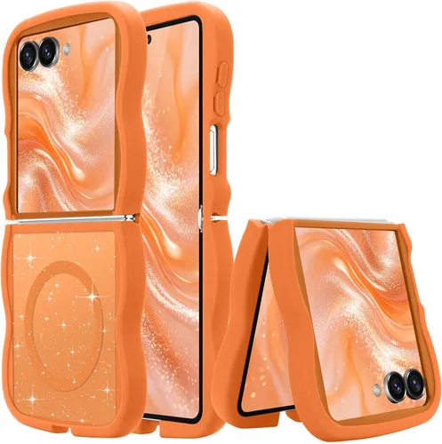 Vista 18 de Pepmune for Samsung Galaxy S25 Plus/S24 Plus Case Wave Frame, Desert Gold Dorado Desierto