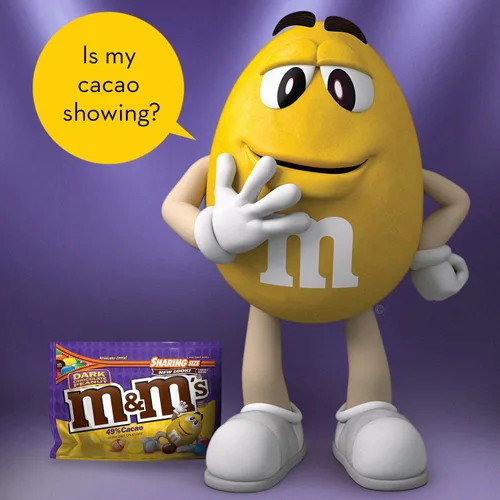 Vista 7 de M&M'S Bolsa de 10.1 onzas de caramelo de chocolate negro de maní