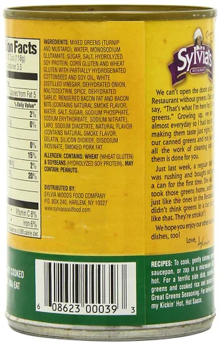 Vista 6 de Sylvia's Verdes mixtos especialmente sazonados, latas de 14.5 onzas (paquete de 12)