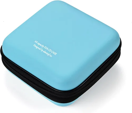 Vista 11 de LIOVODE Funda para DVD, estuche de CD EVA, organizador de almacenamiento, portátil, protector de DVD, soporte para billetera para coche CD Holder
