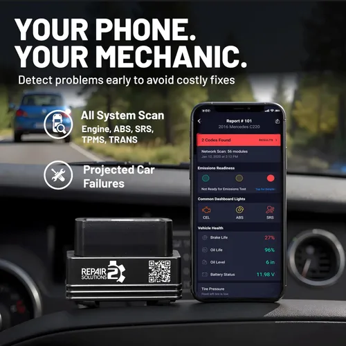 Vista 2 de Innova 1000 Escáner Bluetooth OBD2 para iPhone y Android - Prevenga Problemas del Auto Antes de que Ocurran - Sin Suscripciones - Detecte Problemas