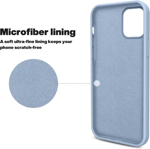 Vista 5 de [Usado] OTOFLY - Funda protectora compatible con iPhone 12 Pro Max de 6.7” (2020), serie Silky and Soft Touch, goma suave de silicona líquida