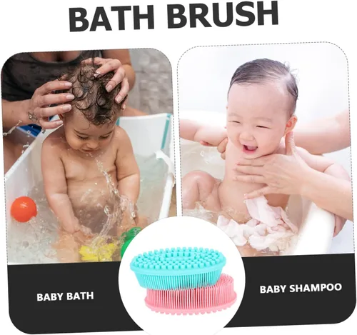 Vista 9 de NOLITOY Cepillo de baño suave para limpieza de la piel, 2 piezas, promueve el desarrollo sensorial, la unión emocional para una estimulación táctil