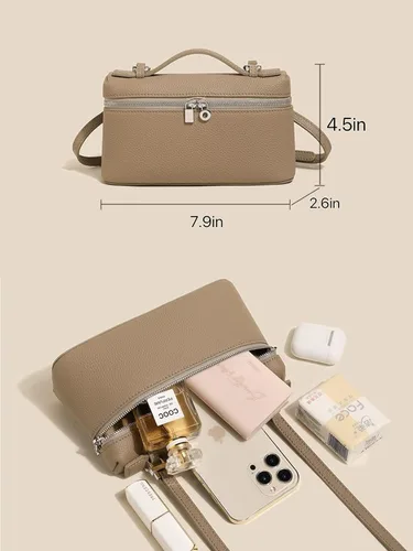 Vista 7 de Old Money - Bolso cruzado de cuero de diseñador para mujer, bolsos de mano para mujer, monederos para mujeres, monederos para mujer, bolso de mano