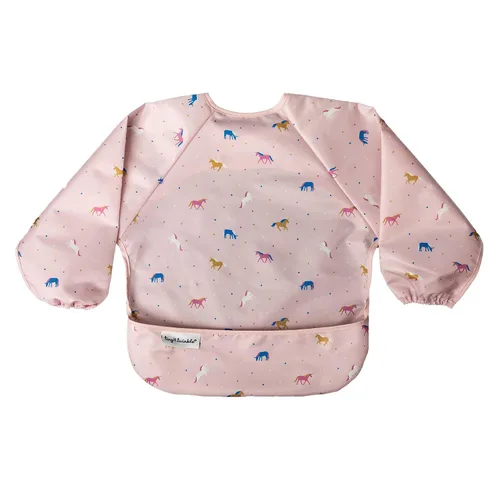 Vista 22 de Tiny Twinkle - Babero a prueba de suciedad para bebés y niños pequeños, bonito, de manga larga, impermeable, lavable a máquina, cierre a prueba
