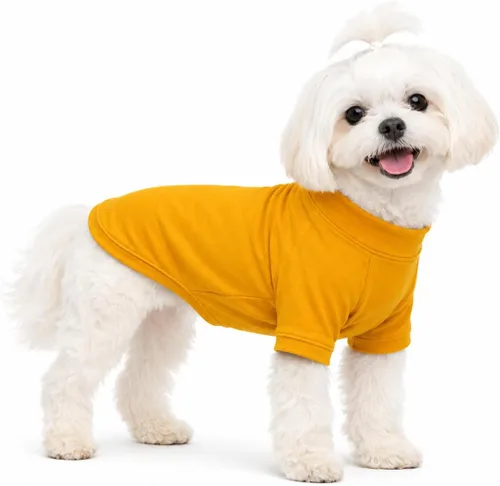Vista 56 de Lovelonglong Sudadera para perro, otoño, invierno, clima frío, camisetas para perros pequeños, medianos y grandes, ropa de chihuahua, color negro, XS