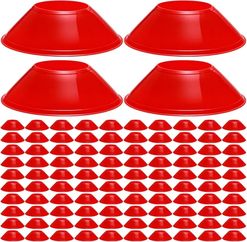 Vista 10 de 100 piezas mini conos de fútbol para deporte agilidad disco conos de fútbol entrenamiento para ejercicios de agilidad deportes fútbol fútbol