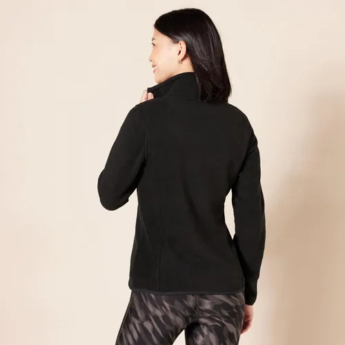 Vista 3 de Tienda Essentials - Chaqueta de vellón polar suave con cremallera completa para mujer, ajuste clásico (disponible en talla extragrande)