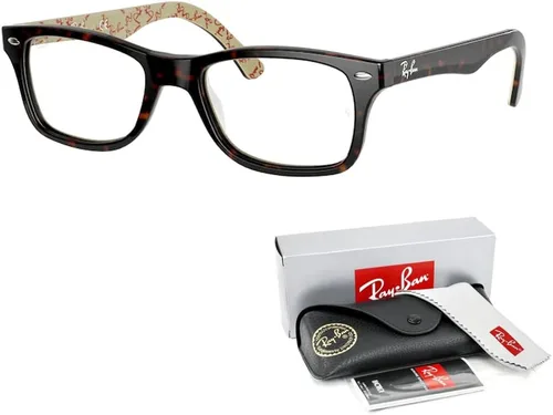 Vista 3 de Ray-Ban RX5228 - Lentes cuadrados para hombre y mujer + paquete con kit de gafas de diseñador iWear
