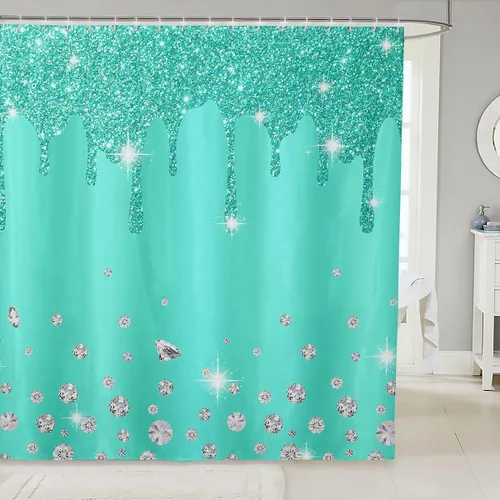 Vista 34 de Cortina de baño de flores de margarita para niños y niñas, cortina de ducha floral para decoración de baño, 72 x 72 pulgadas, retro, floral