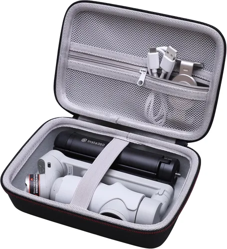 Vista 9 de LTGEM - Funda rígida de viaje compatible con DJI Osmo Mobile SE/Osmo Mobile 7P/7/Osmo Mobile 6, Insta360 Flow/Flow Pro/Flow 2 Pro plegable AI Phone