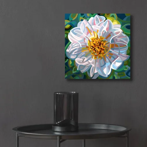Vista 6 de Epic Art 'Solitaire' de Mandy Budan, arte de pared de cristal acrílico, 12 x 12 pulgadas