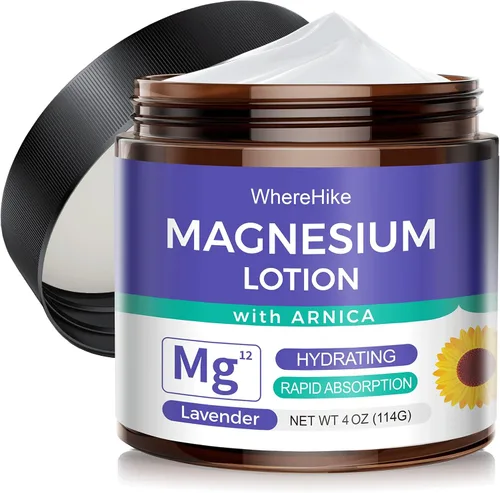 Vista 9 de stilip Crema Tópica Natural de Magnesio para el Sueño, Loción Nocturna de Magnesio para el Dolor y Calambres en las Piernas, Relajación Muscular