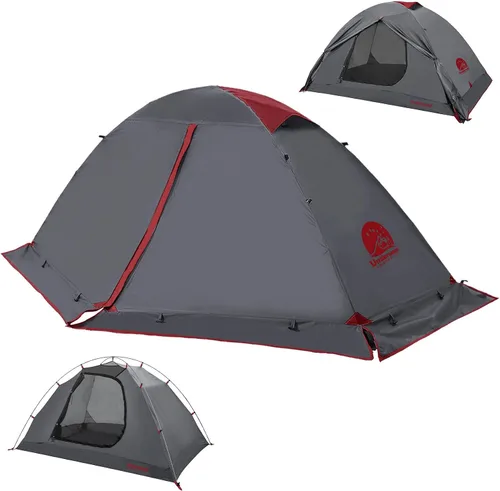 Vista 13 de Carpa para 1/2 personas para mochilero para 4 estaciones - Tienda de campaña impermeable para invierno para una persona, equipo de camping ligero