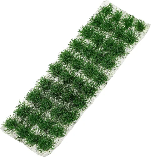 Vista 10 de Yardwe 1 caja de hierba modelo arena mesa de hierba falsa racimo de hierba estática decoración de invierno hierba panel de pared Diorama arbustos
