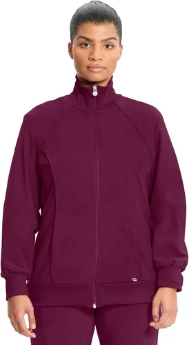Vista 93 de Infinity by Cherokee 2391A - Chaquetas médicas con cremallera frontal para mujer, tela elástica en 4 direcciones