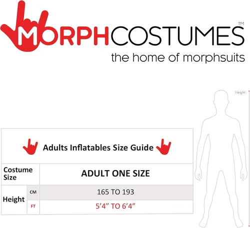 Vista 5 de Morph Trajes de lucha de sumo para adultos, disfraz de luchador de sumo para adultos, disfraz inflable de Halloween para adultos, disfraces