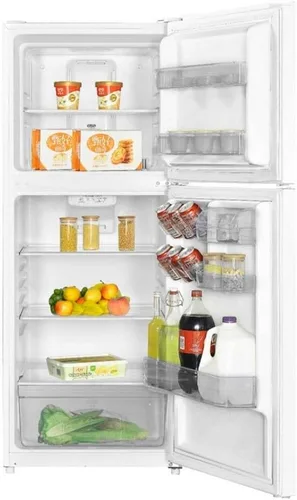 Vista 2 de Premium Levella PRN12250HW - Refrigerador con congelador superior, 26 pulgadas de ancho, 11.6 pies cúbicos, color blanco