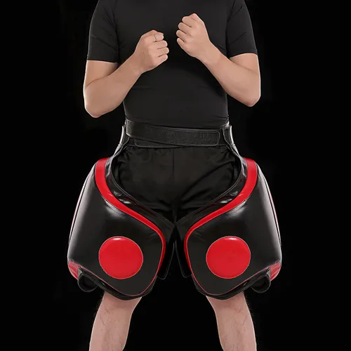 Vista 3 de Muay Thai - Almohadillas para muslos de kickboxing, almohadilla para piernas para artes marciales, entrenador, entrenador de taekwondo