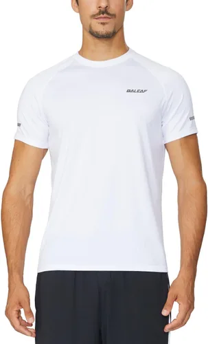 Vista 6 de Baleaf Camisetas de correr para hombre, de manga corta, atléticas, de secado rápido