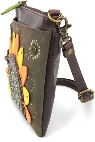Vista 6 de CHALA Mini bolso cruzado Dazzled con correa convertible, elegante, compacto y versátil