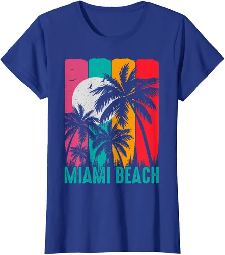 Vista 11 de Camiseta Miami Beach, Negro, S