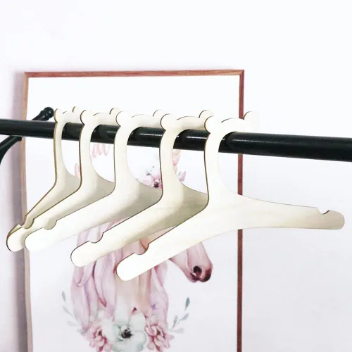 Vista 8 de 10 perchas de madera para bebés y niños, linda forma de oso pequeño, 8.97 x 4.72 pulgadas