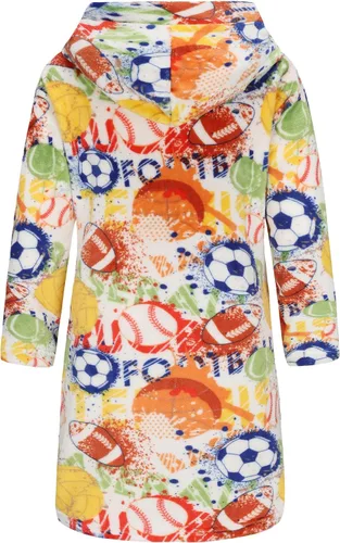 Vista 109 de E.W Apparel Bata de baño de forro polar con capucha para niños, bata suave y mullida para niños pequeños