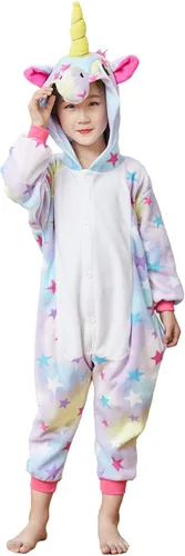Vista 2 de Pijama unisex de unicornio para niños, disfraz de Halloween, regalo de cumpleaños