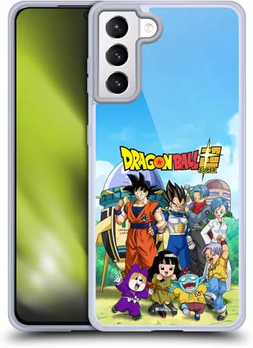 Vista 197 de Head Case Designs Funda de gel con licencia oficial de Dragon Ball Super Group Future Trunks Arc Characters [protección de grado militar] compatible