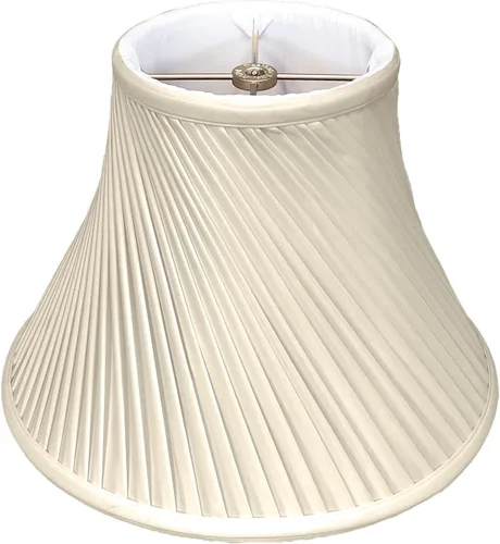 Vista 9 de Royal Designs - Pantalla básica para lámpara, diseño de pliegues retorcidos, 6 x 12 x 9 pulgadas, negro/oro, BS-717-12BLKGL