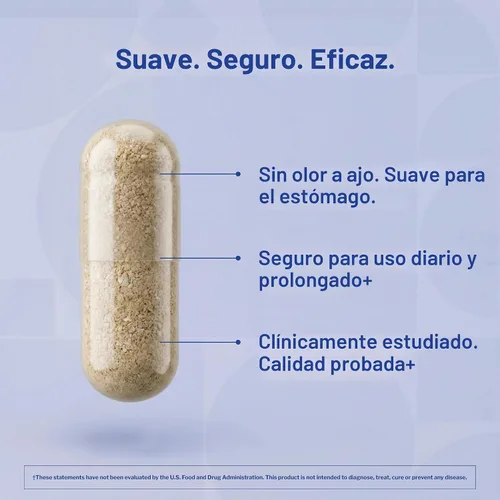 Vista 5 de Kyolic Fórmula 103 de extracto de ajo envejecido, apoyo inmunológico*, 100 cápsulas Bioavailable Blend with Mushroom Complex, Astragalus, Olive