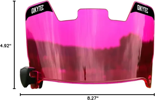 Vista 7 de Visera de Fútbol Americano Visera para Casco de Fútbol Americano Resistente a los Arañazos Bloqueo UV Visera de Protección Facial para Jóvenes